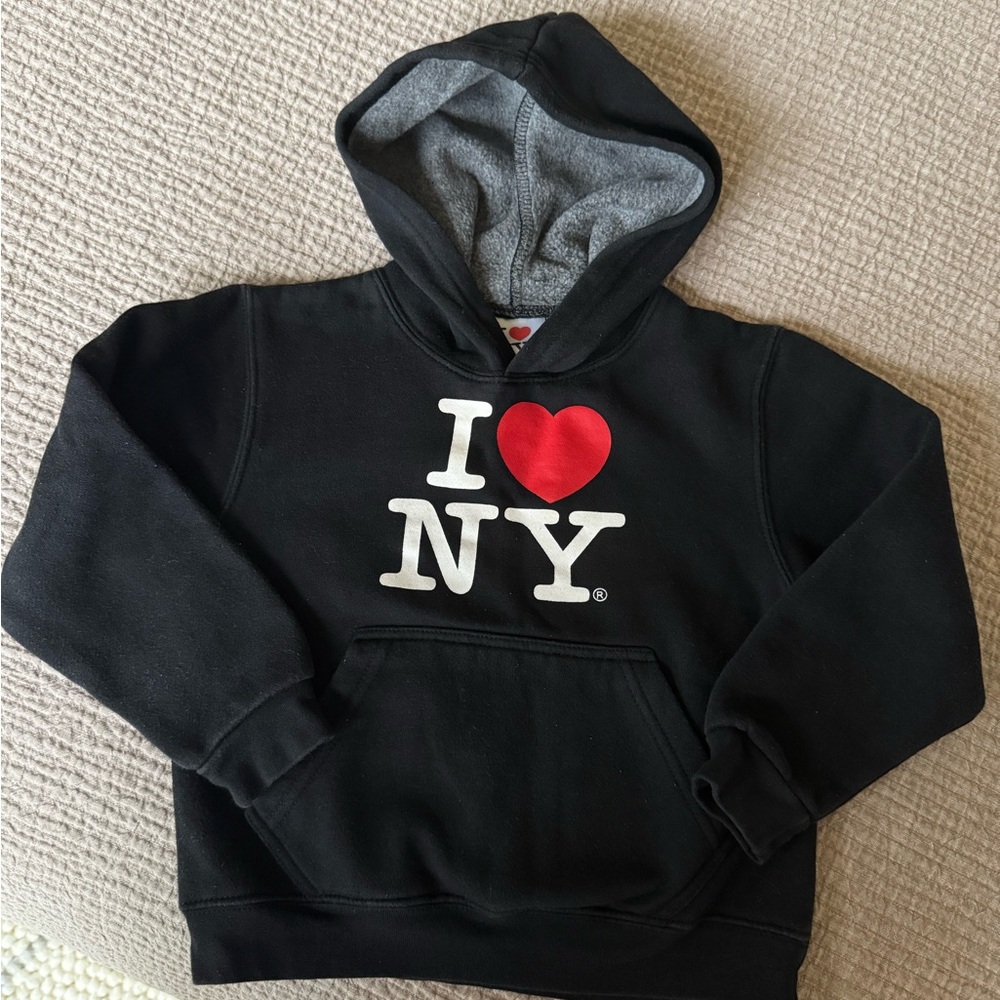 Kids Black 'I Love NY' Hoodie